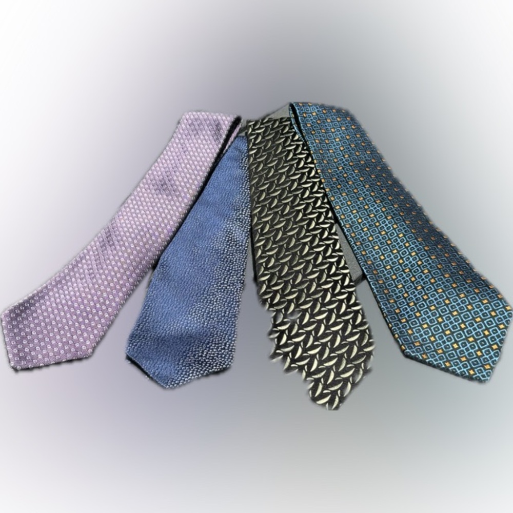 Four Charvet Silk Ties